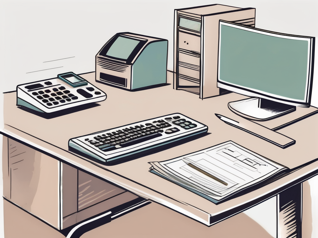 A desk with financial documents